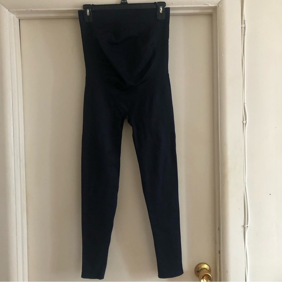 ❤️Blanqi maternity leggings full panel navy size L - Picture 1 of 8